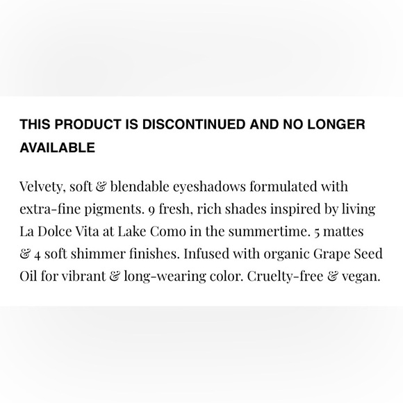 NOMAD Cosmetics Lake Como eyeshadow palette - Picture 10 of 10